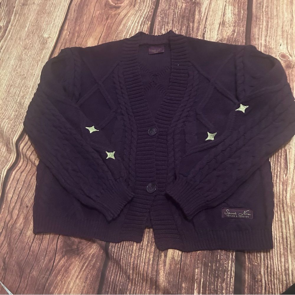 Women’s Taylor Swift Speak Now Purple Cardigan for Re-record Drop XL/2XL